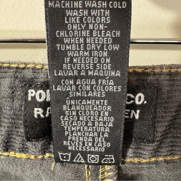 Ralph Lauren Polo Jeans women’s Gray Corduroy Jeans - Picture 9 of 10